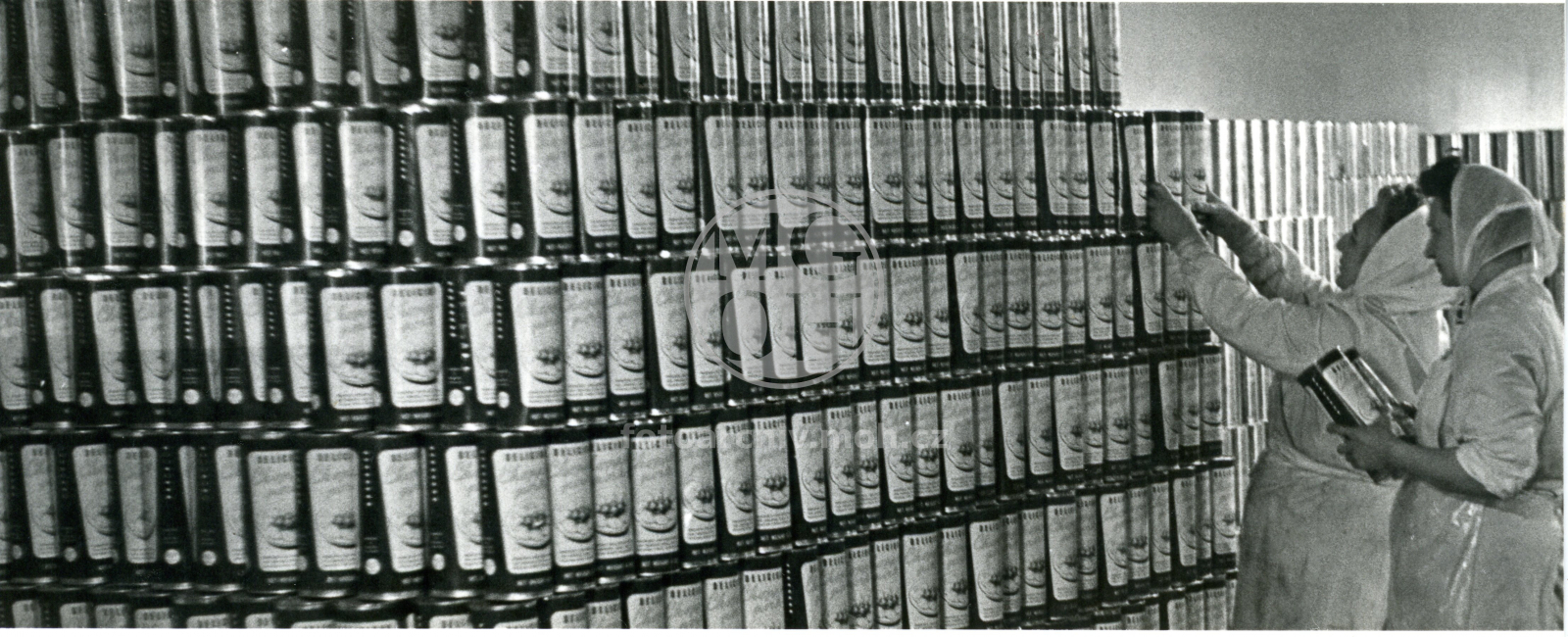 Fotografie - Masna - šunka v konzervách, dvě stejná fota