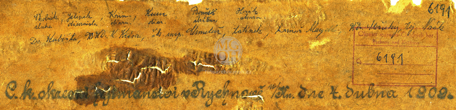 Fotografie - Zaměstnanci c.k. hejtmanství