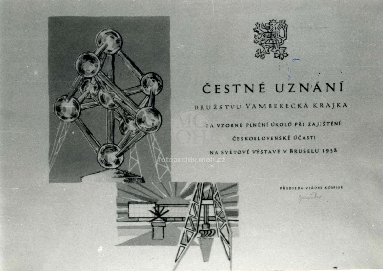 Fotografie - Čestné uznání za účast na výstavě