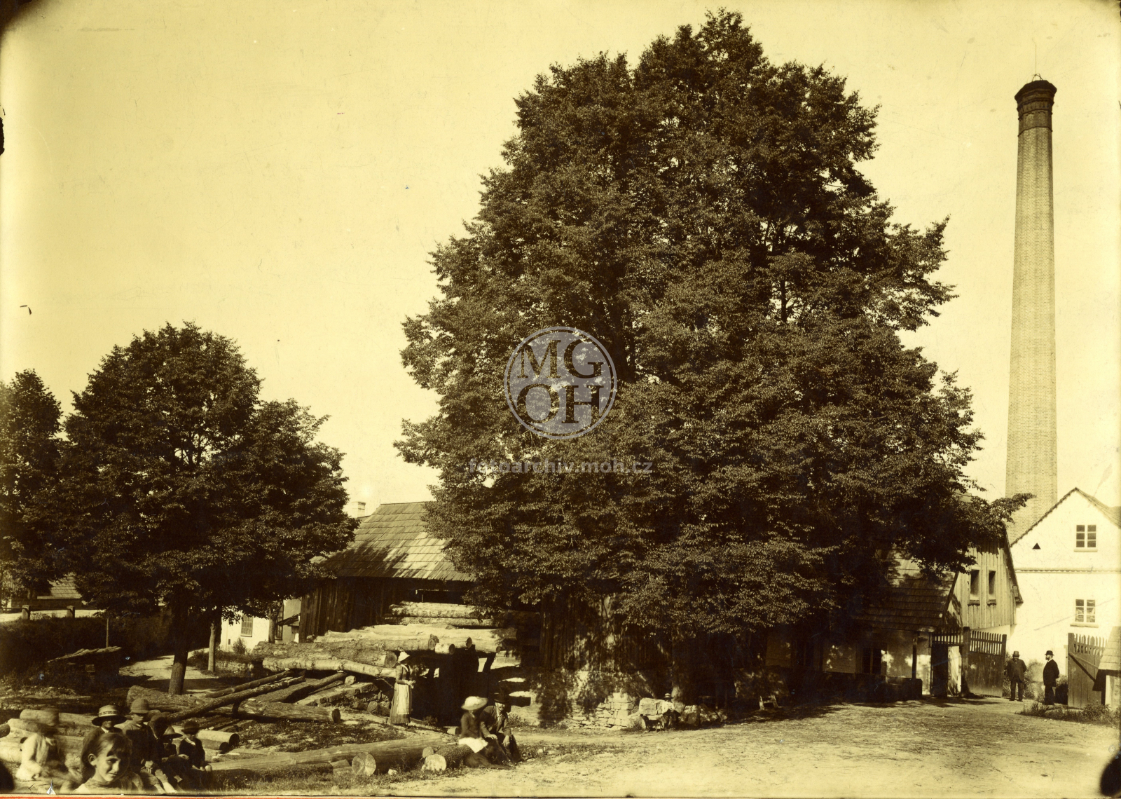 Fotografie - Pila u mostu, později firma Bednář