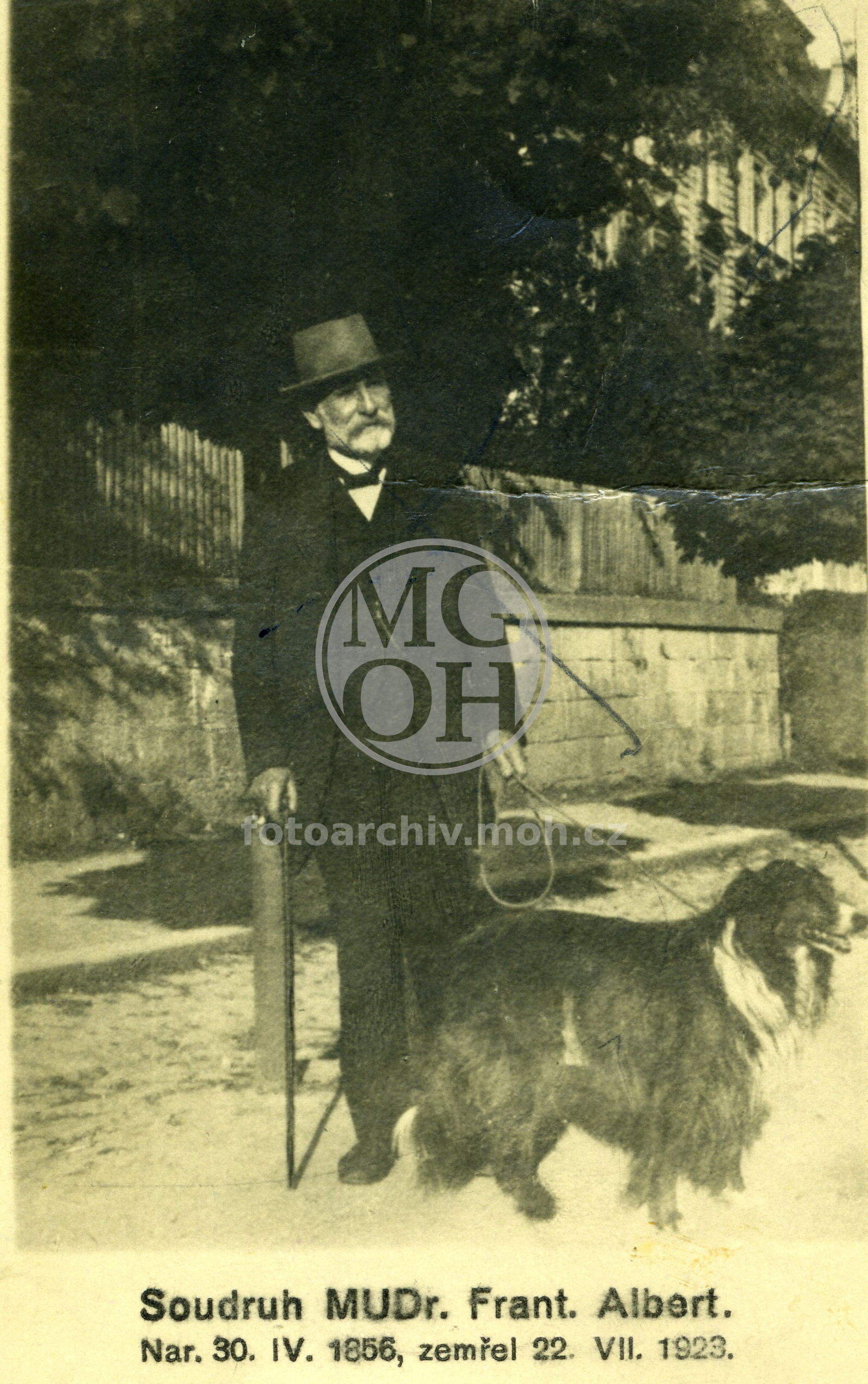 Fotografie - * 30.4.1856, + 22.7.1923
Osoba: Dr. Fr. Albert z Kostelce n.O.