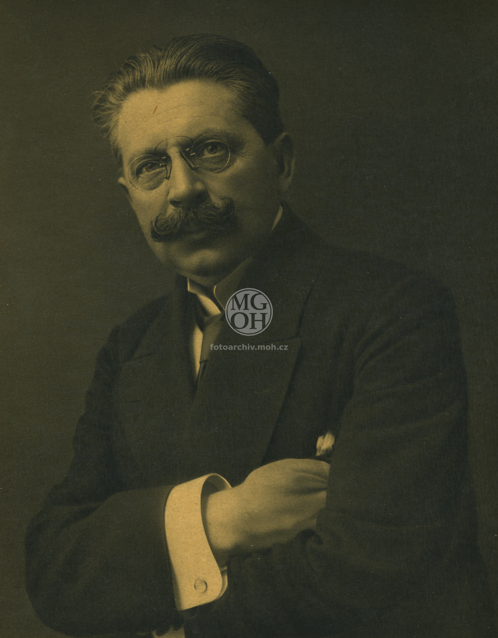 Fotografie - Dr. Václav Klofáč, předseda Čs.str.nár.sociální