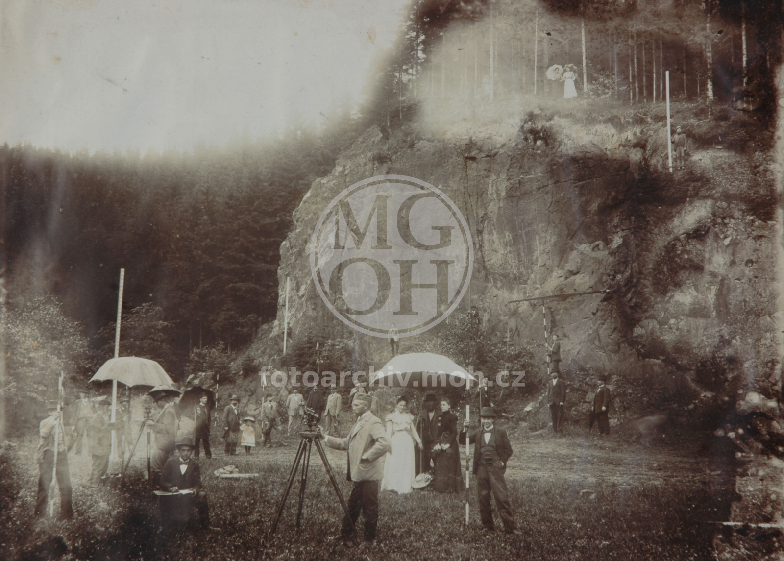 Fotografie - Vyměřování tratě Doudleby - Vamberk - Rokytnice