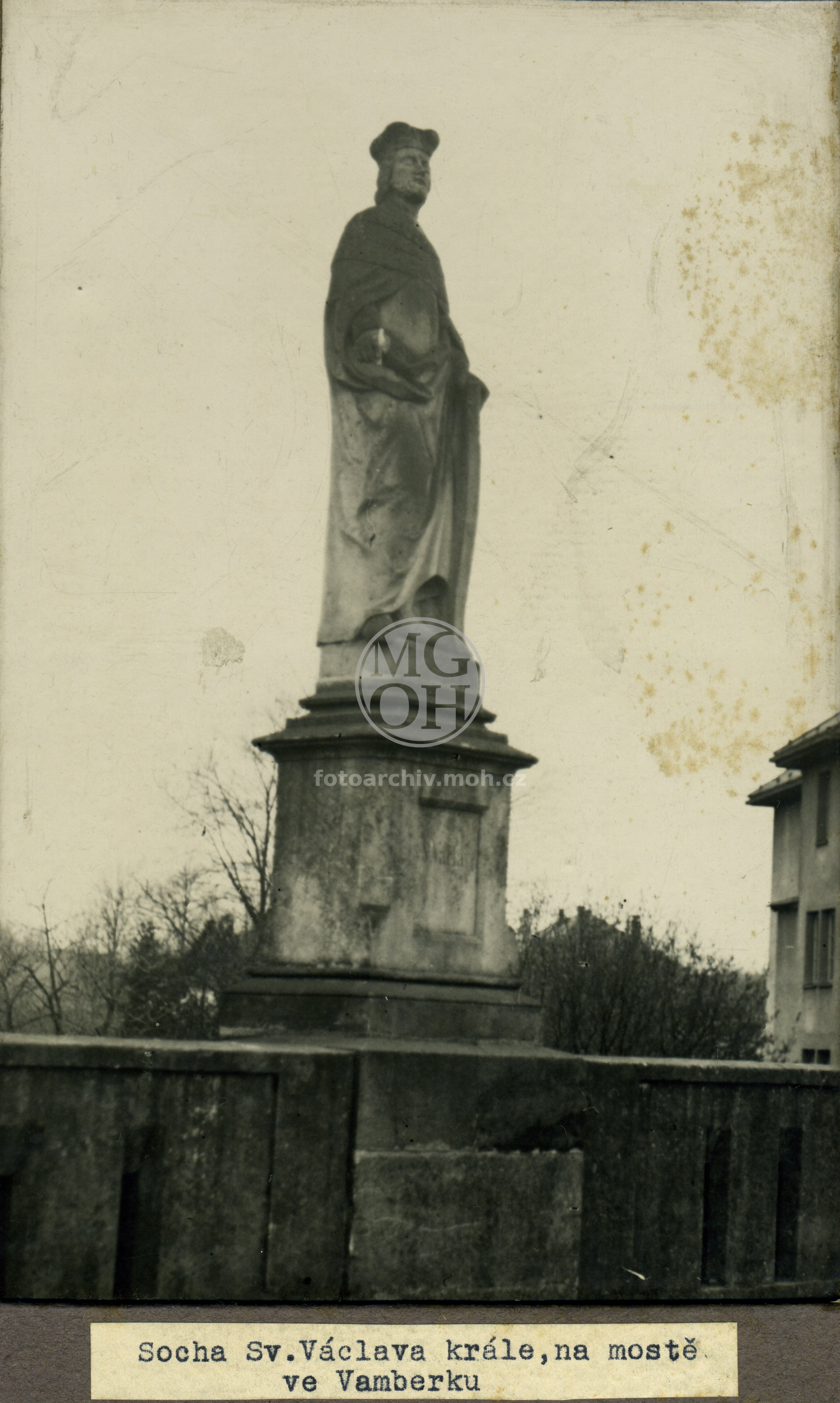 Fotografie - Socha sv. Václava na kamenném mostě