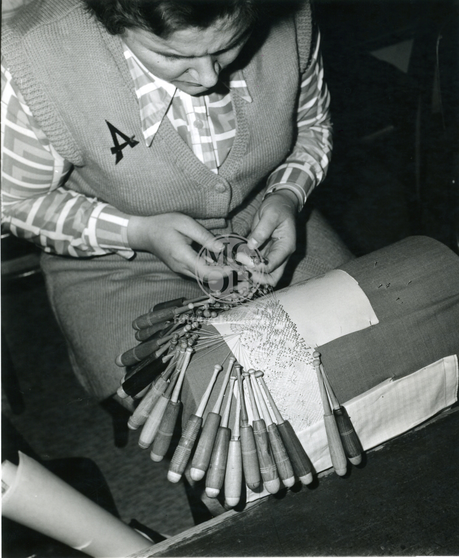 Fotografie - Krajkářky ze školy ve Vamb.