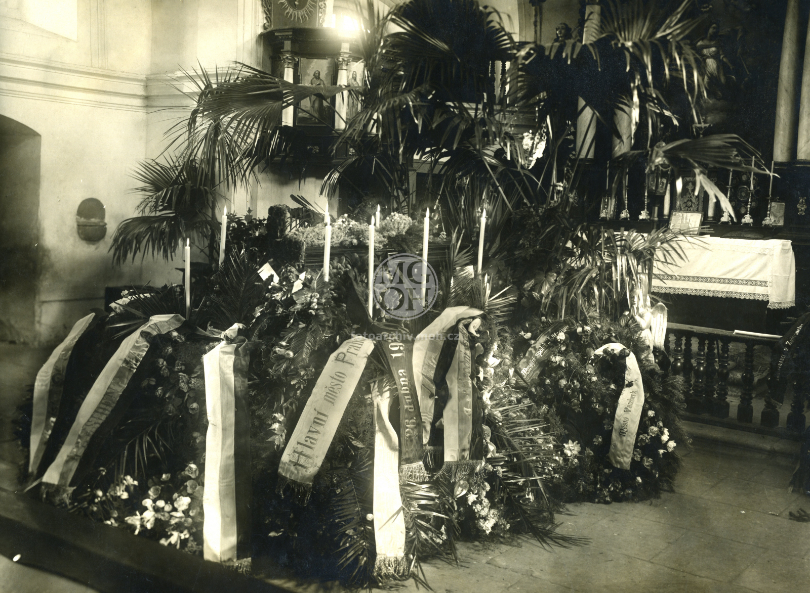 Fotografie - Pohřeb hraběnky Lützowové