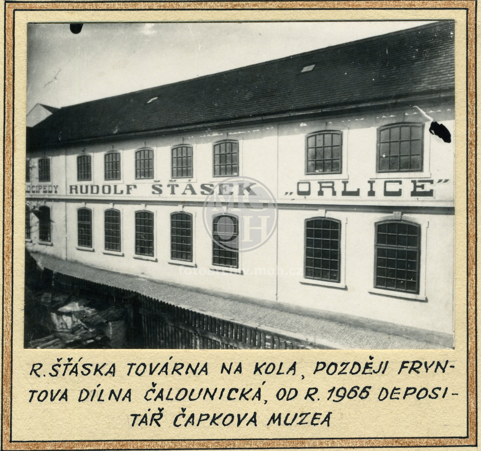 Fotografie - Továrna na kola R.Šťáska "Orlice", pozd. (od 1966) Čapkovo muz.