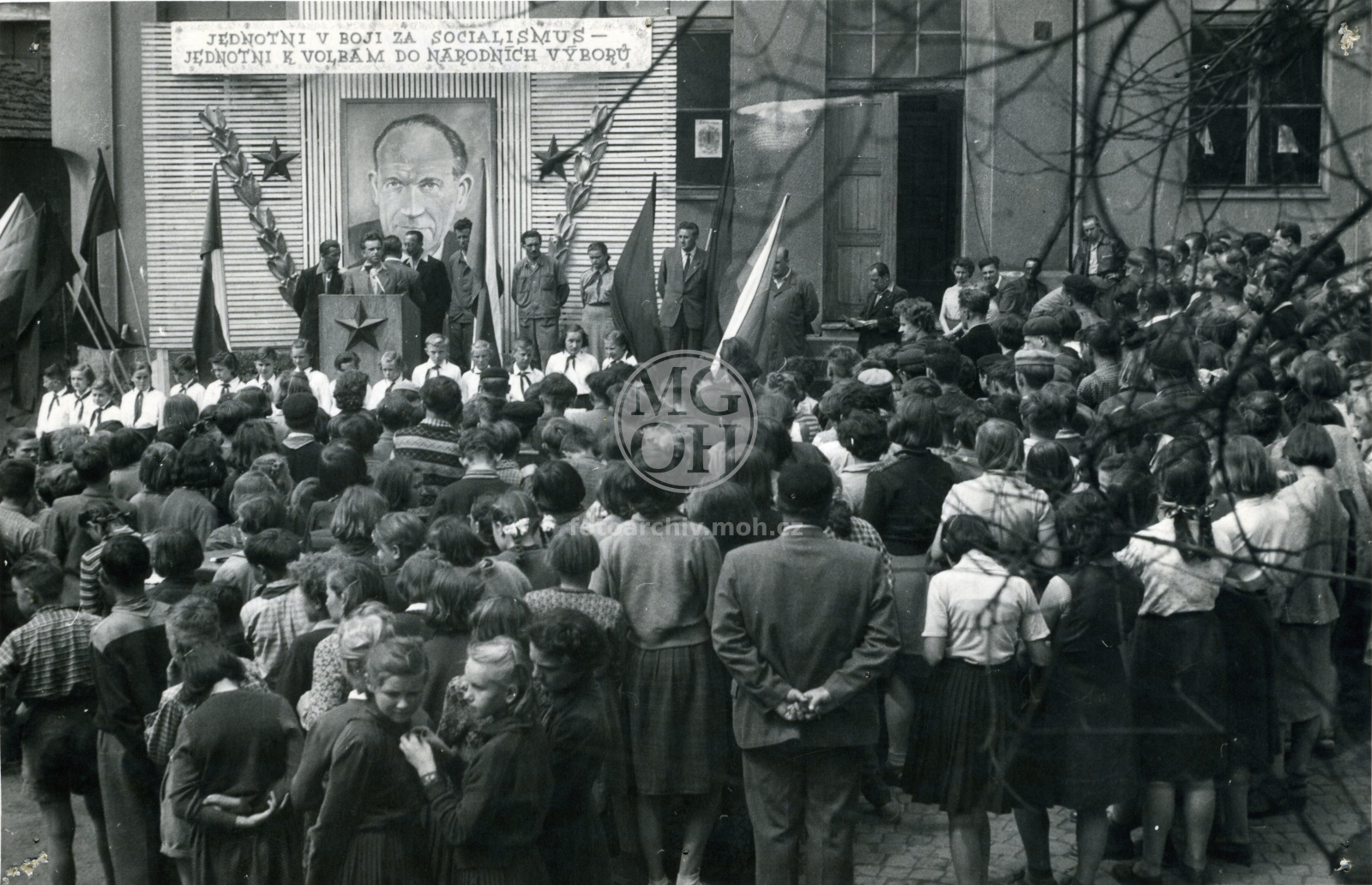 Fotografie - Předvolební shromáždění